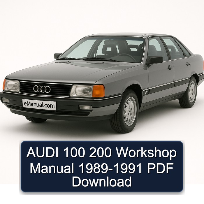 AUDI 100 200 Workshop Manual 1989-1991 PDF Download