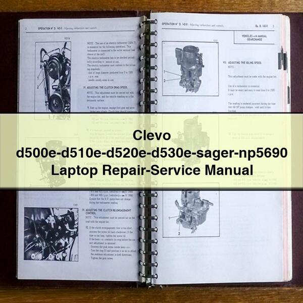 Clevo d500e-d510e-d520e-d530e-sager-np5690 Laptop Repair-Service Manual 