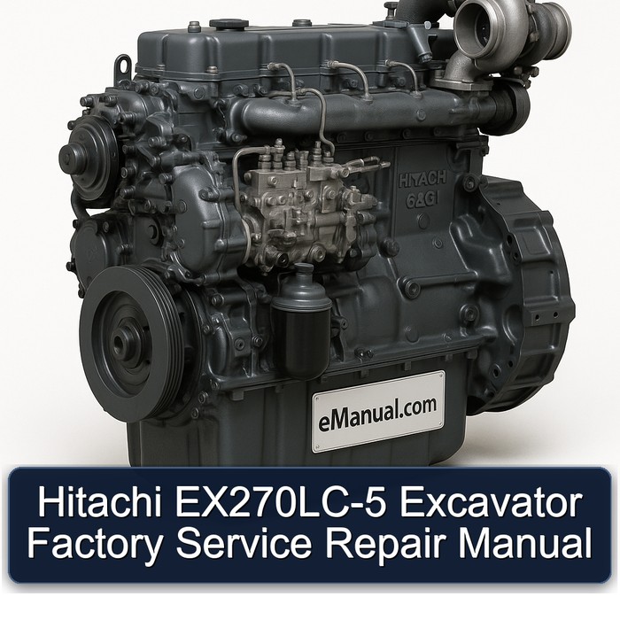 Hitachi EX270LC-5 Excavator Factory Manual de servicio y reparación