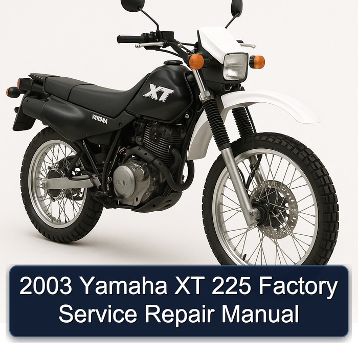 2003 Yamaha XT 225 Factory Manual de servicio y reparación