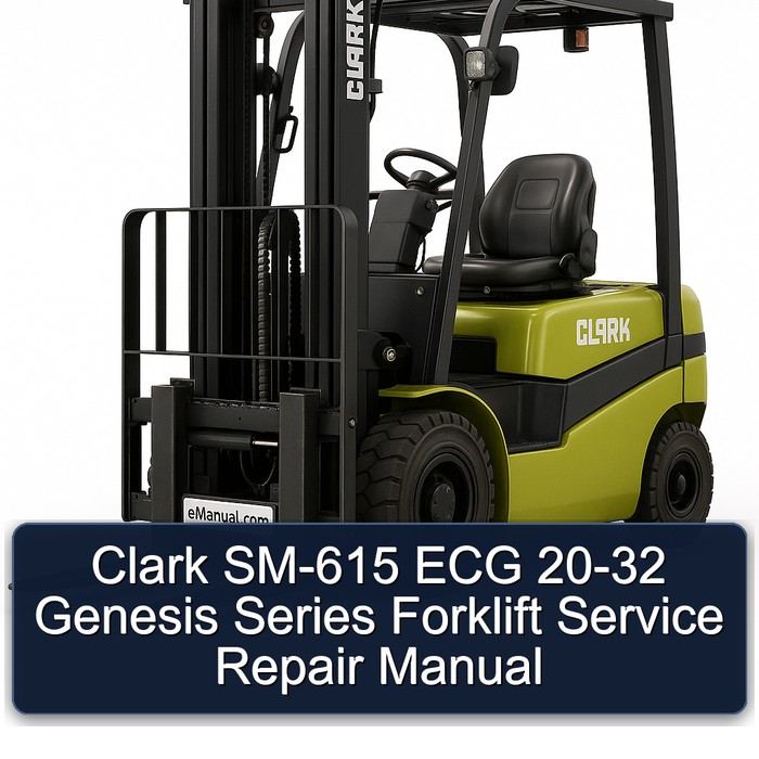 Manual de Servicio y Reparación de la Carretilla Elevadora Clark SM-615 ECG 20-32 Serie Génesis