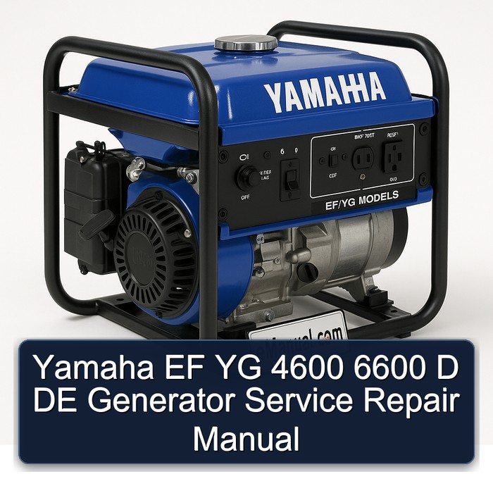 Yamaha EF YG 4600 6600 D DE Generator Manual de servicio y reparación