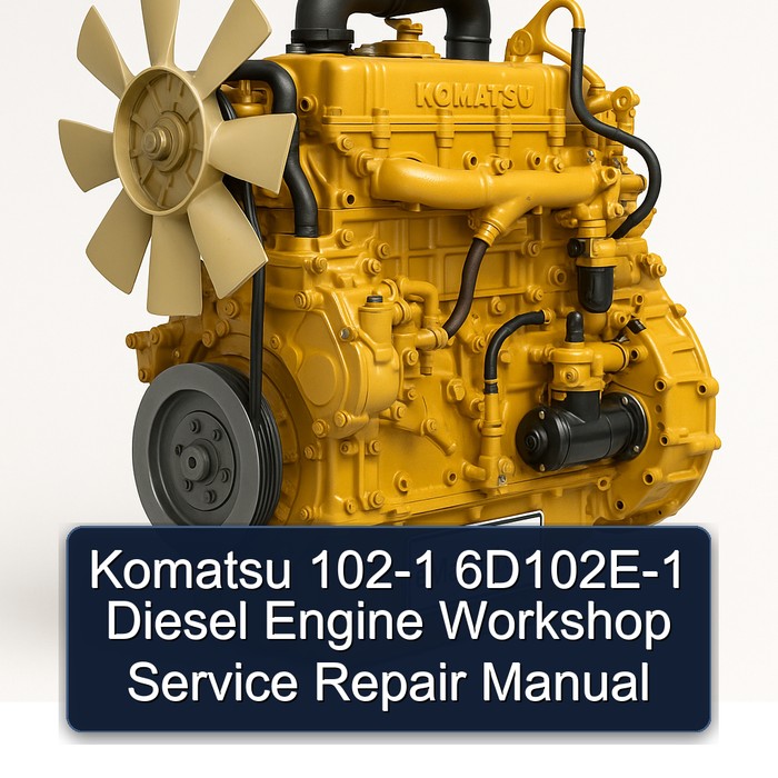 Komatsu 102-1 6D102E-1 Diesel Engine Workshop Manual de servicio y reparación