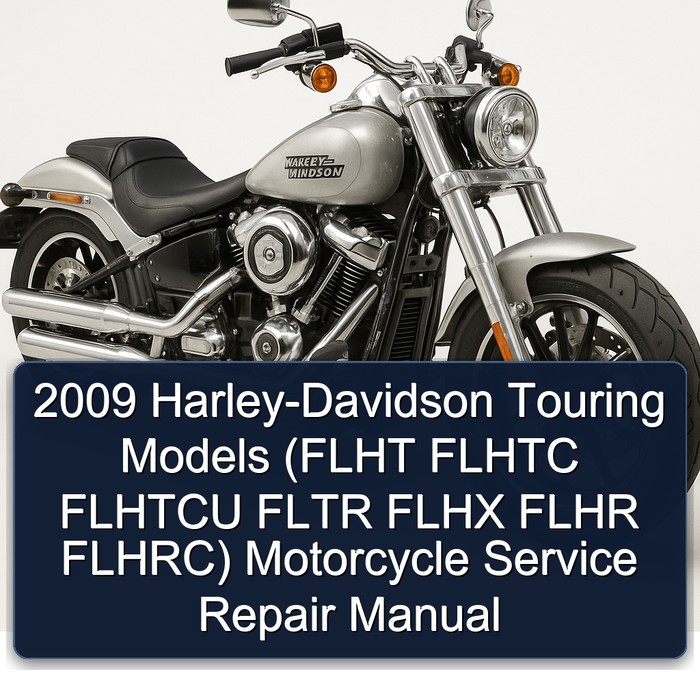 2009 Harley-Davidson Touring Models (FLHT FLHTC FLHTCU FLTR FLHX FLHR FLHRC) Motorcycle Manual de servicio y reparación
