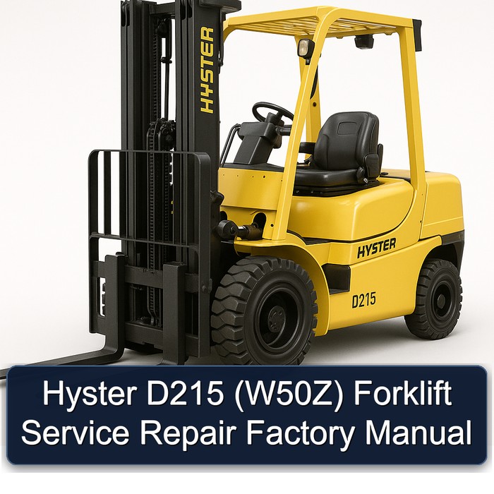 Hyster D215 (W50Z) Gabelstapler - Werkstatt-Handbuch