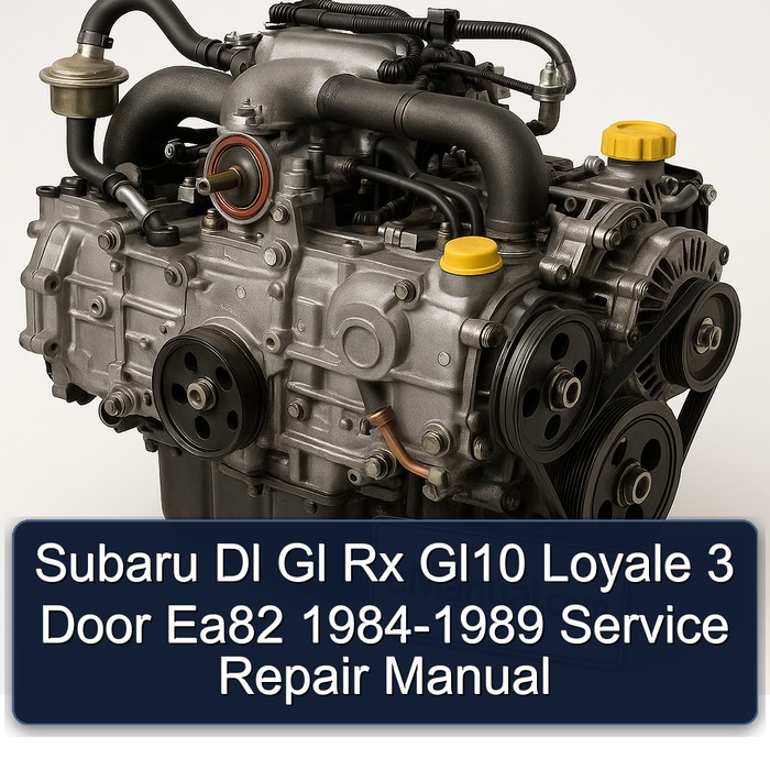 Subaru Dl Gl Rx Gl10 Loyale 3 Door Ea82 1984-1989 Service Repair Manual