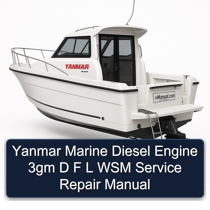 Yanmar Marine Diesel Engine 3gm D F L WSM Manual de servicio y reparación