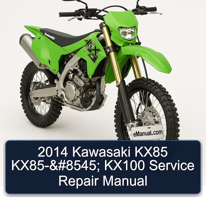 2014 Kawasaki KX85 KX85-Ⅱ KX100 Manual de servicio y reparación