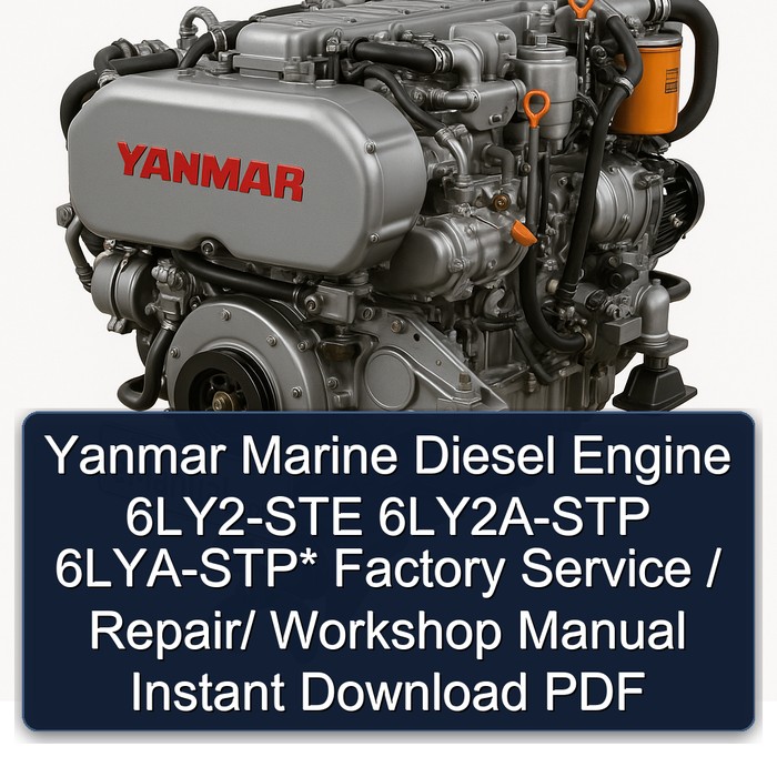 Yanmar Marine Diesel Engine 6LY2-STE 6LY2A-STP 6LYA-STP* Factory Service / Repair/ Workshop Manual Instant Download PDF