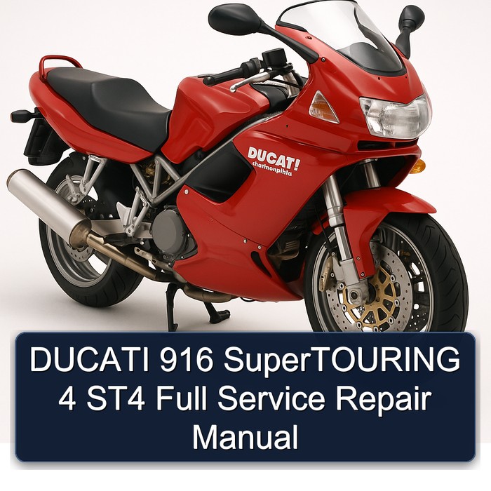DUCATI 916 SuperTOURING 4 ST4 Full Manual de servicio y reparación