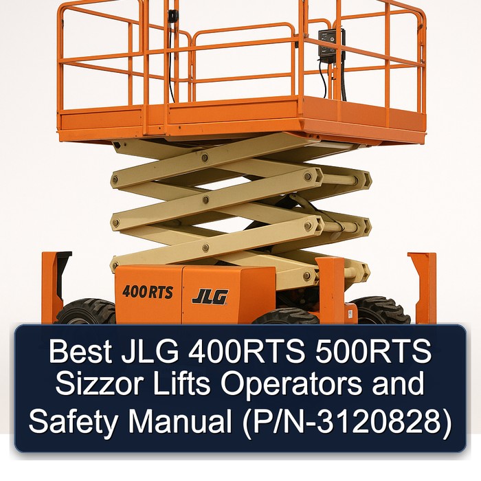 Best JLG 400RTS 500RTS Sizzor Lifts Operators and Safety Manual (P/N-3120828) 