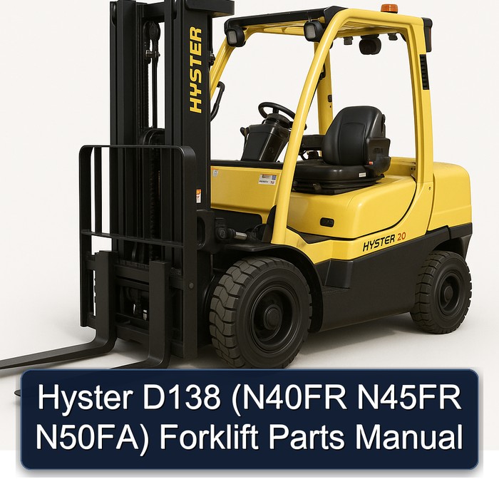 Hyster D138 (N40FR, N45FR, N50FA) Gabelstapler Teilehandbuch