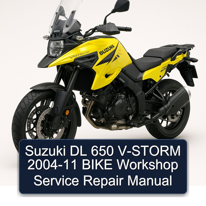 Suzuki DL 650 V-STORM 2004-11 BIKE Workshop Manual de servicio y reparación