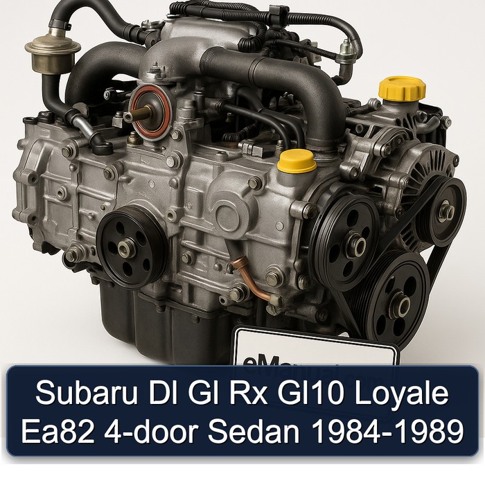 Subaru Dl Gl Rx Gl10 Loyale Ea82 4-door Sedan 1984-1989