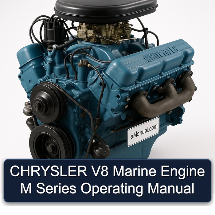 CHRYSLER V8 Marine Engine M Series Operating Manual