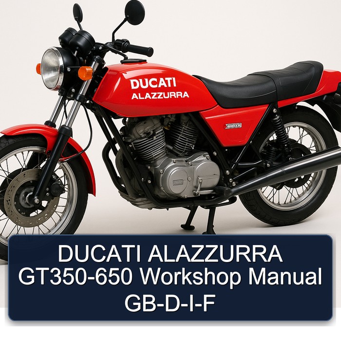 DUCATI ALAZZURRA GT350-650 Workshop Manual GB-D-I-F