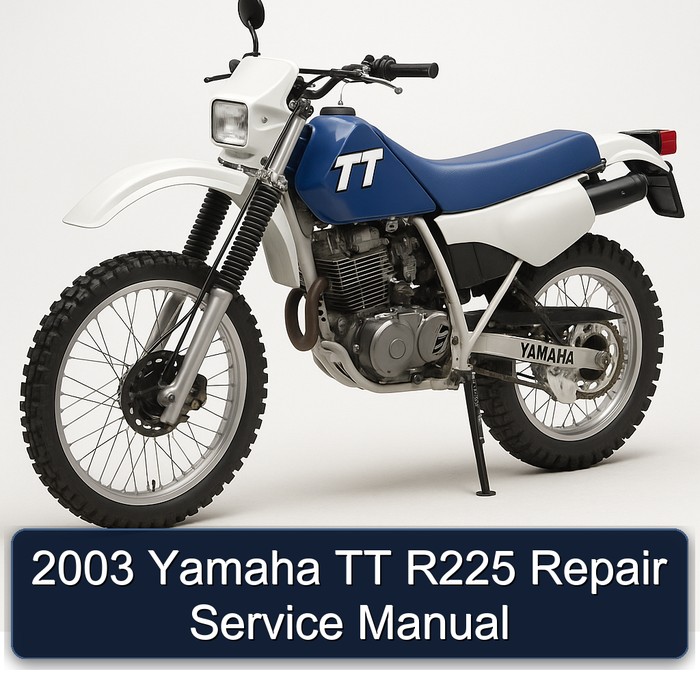 2003 Yamaha TT R225 Repair Service Manual