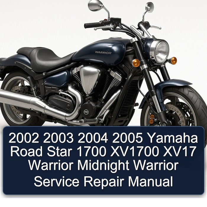 2002 2003 2004 2005 Yamaha Road Star 1700 XV1700 XV17 Warrior Midnight Warrior Manual de servicio y reparación