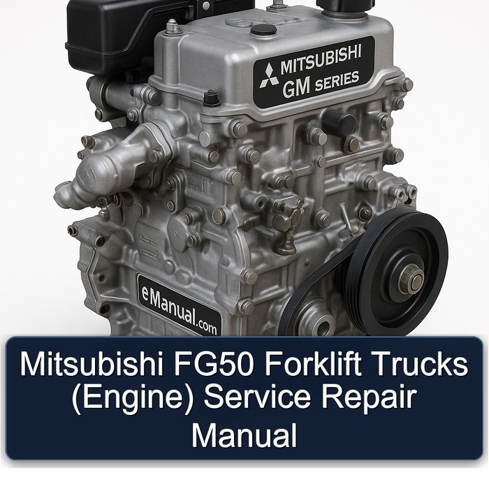 Manual de Reparación y Servicio para Montacargas Mitsubishi FG50 (Motor)