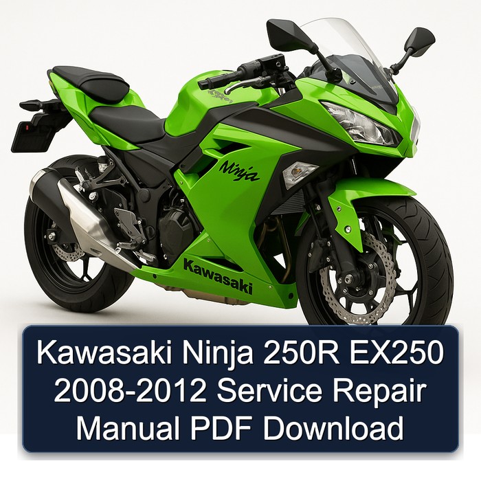 Kawasaki Ninja 250R EX250 2008-2012 Manual de servicio y reparación PDF Download