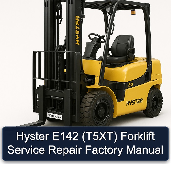 Manual de Servicio y Reparación para Montacargas Hyster E142 (T5XT)