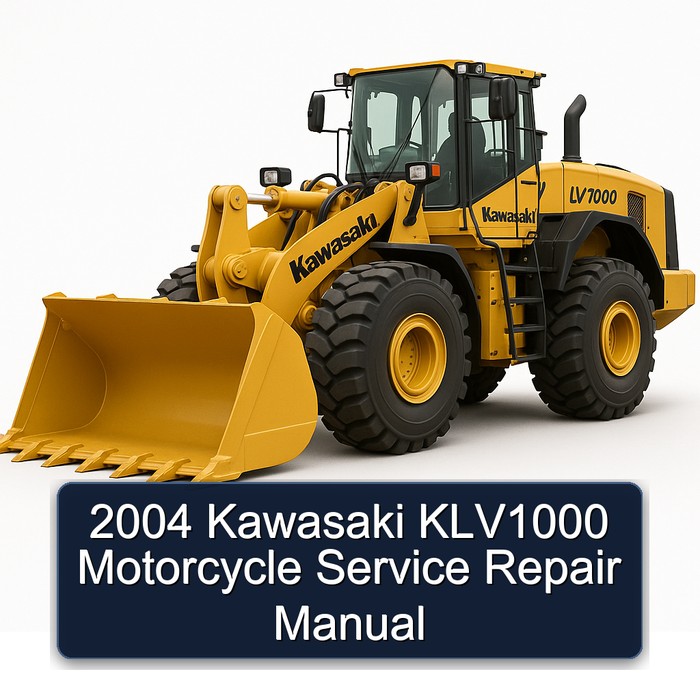 2004 Kawasaki KLV1000 Motorcycle Manual de servicio y reparación