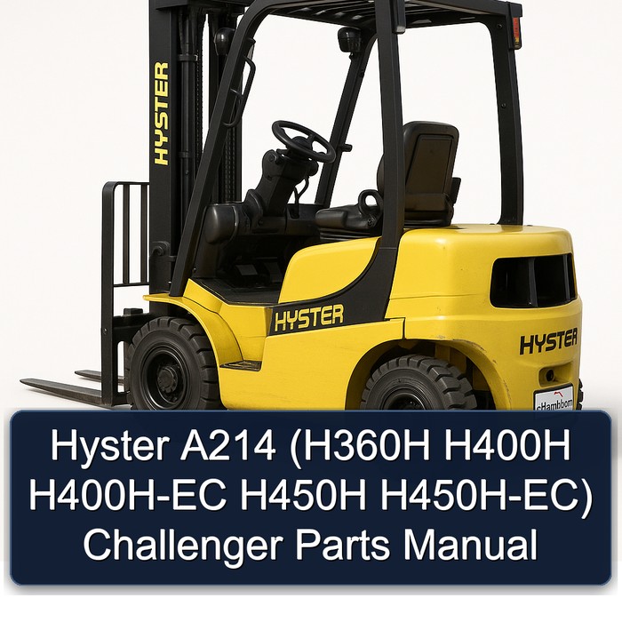 Hyster A214 Challenger Ersatzteilhandbuch (H360H, H400H, H400H-EC, H450H, H450H-EC)