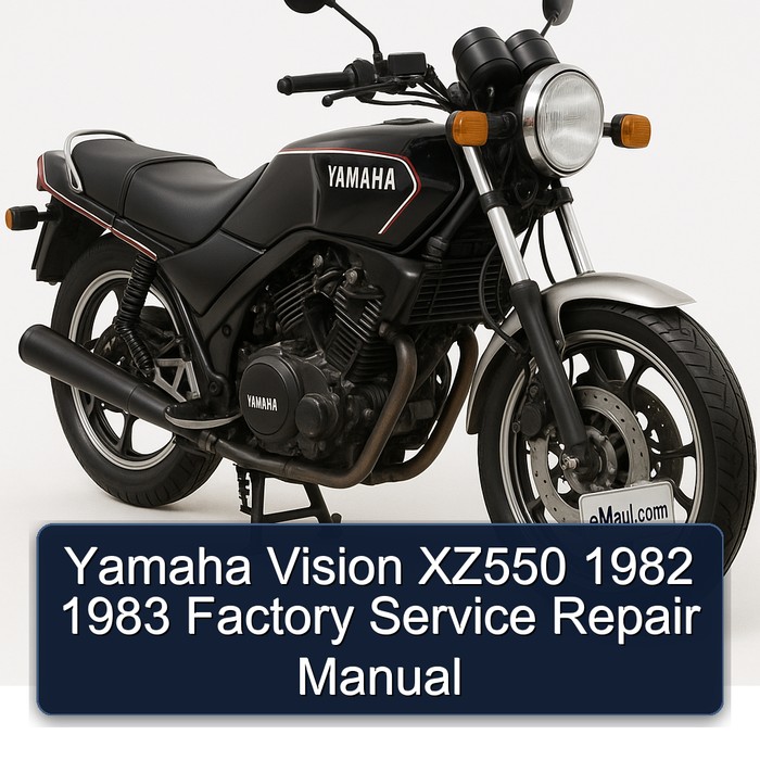 Yamaha Vision XZ550 1982 1983 Factory Manual de servicio y reparación