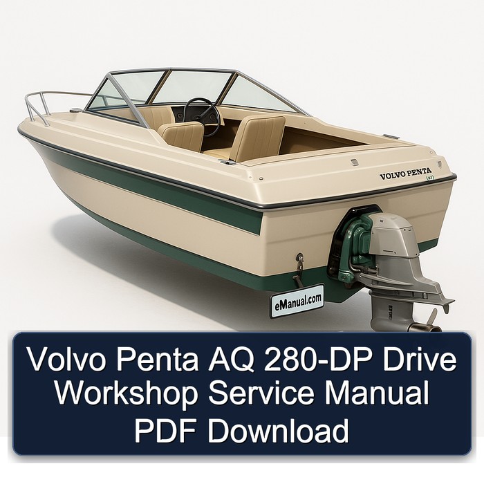 Volvo Penta AQ 280-DP Drive Workshop Service Manual PDF Download