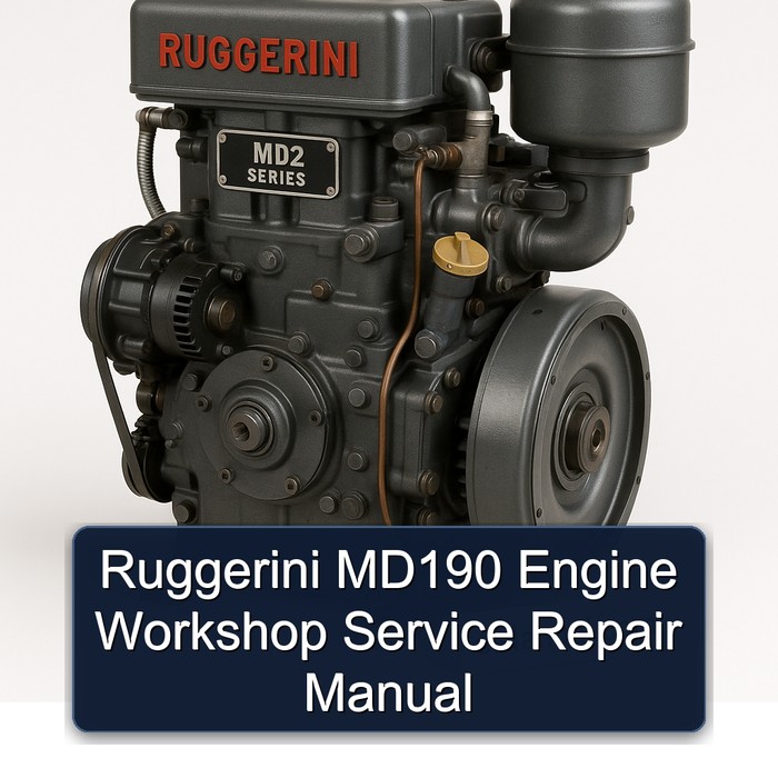 Manual de Servicio y Reparación del Motor Ruggerini MD190