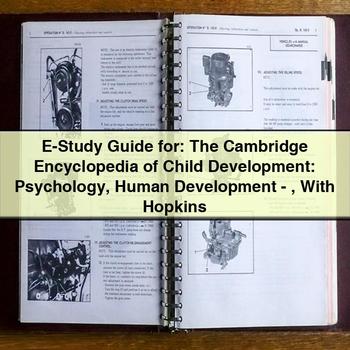 E-Study Guide For: the Cambridge Encyclopedia of Child Development: Psychology Human Development-with Hopkins PDF Download