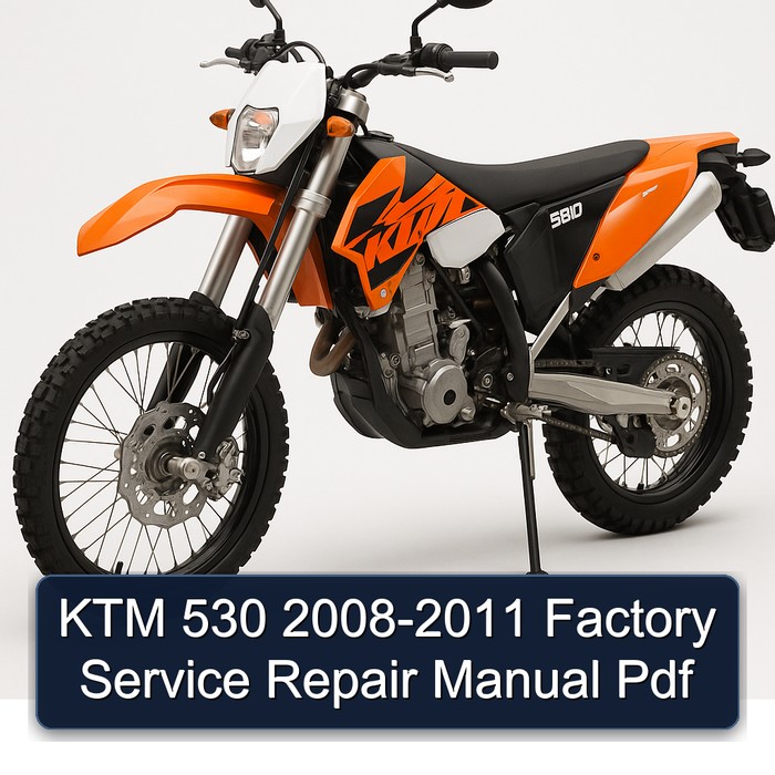 KTM 530 2008-2011 Factory Manual de servicio y reparación Pdf