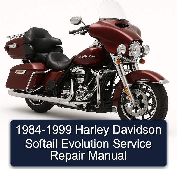1984-1999 Harley Davidson Softail Evolution Manual de servicio y reparación