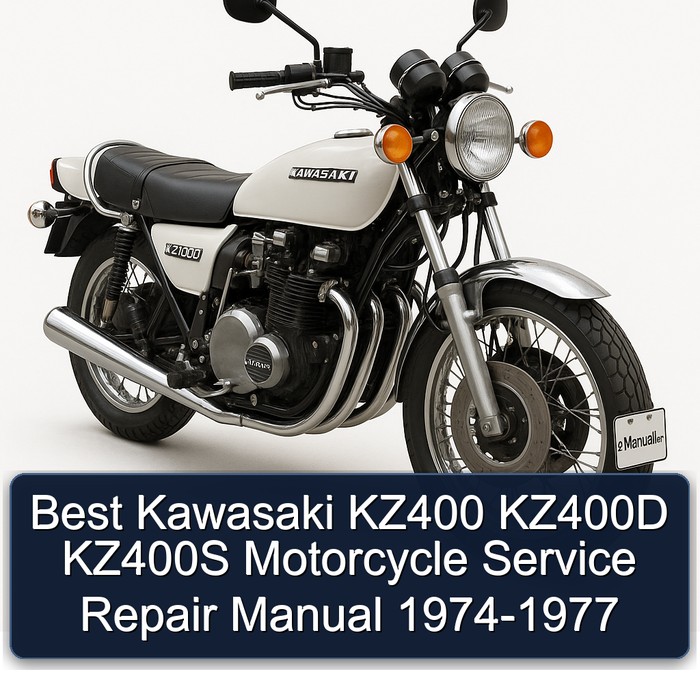 Best Kawasaki KZ400 KZ400D KZ400S Motorcycle Manual de servicio y reparación 1974-1977