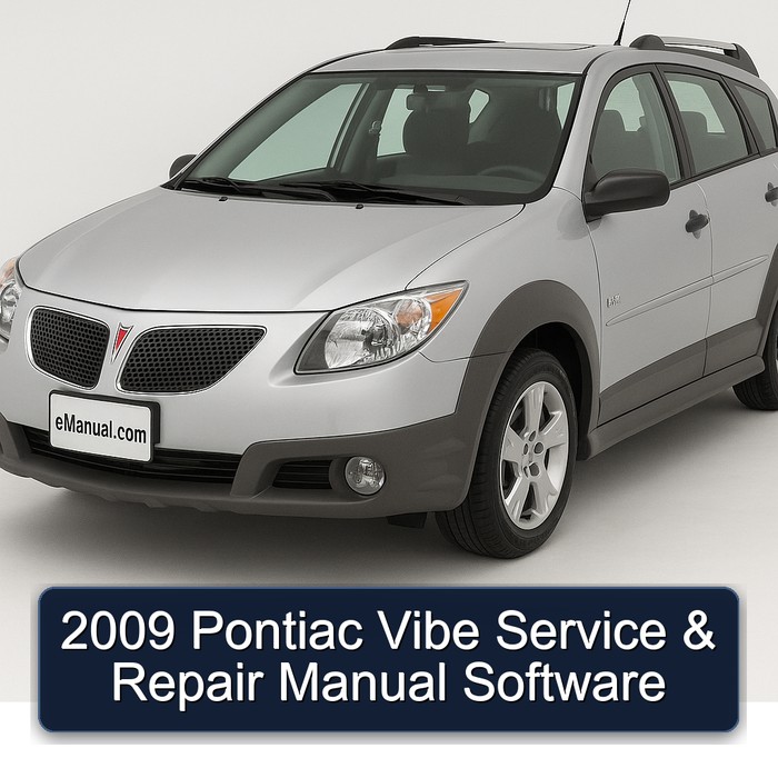 2009 Pontiac Vibe Manual de servicio y reparación Software