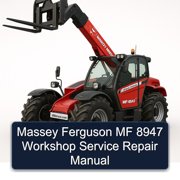 Massey Ferguson MF 8947 Workshop Manual de servicio y reparación