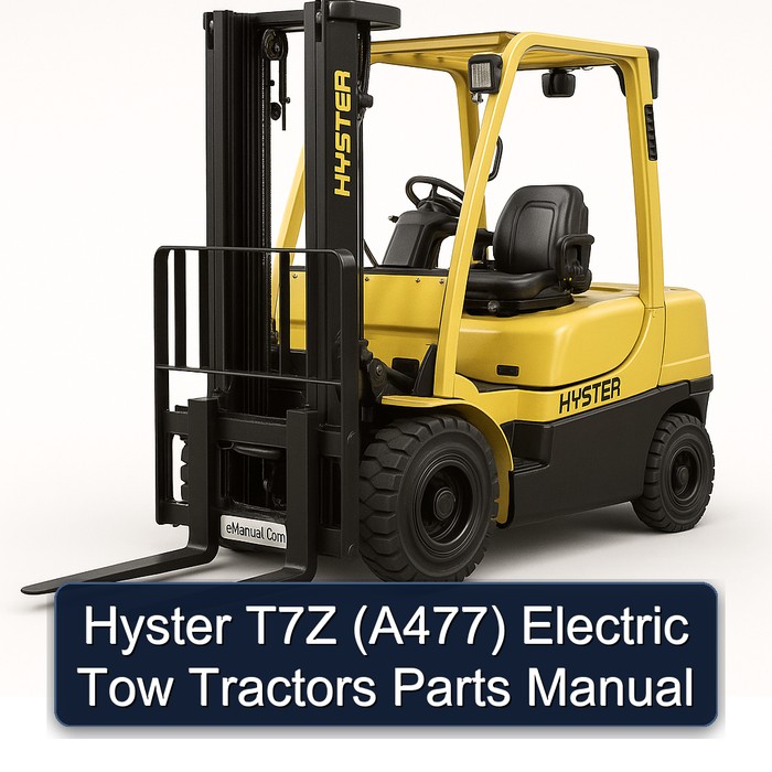 Hyster T7Z (A477) Electric Tow Tractors Parts Manual 