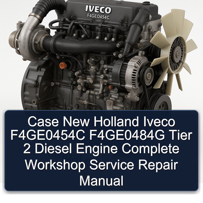 Case New Holland Iveco F4GE0454C F4GE0484G Tier 2 Diesel Engine Complete Workshop Service Repair Manual 