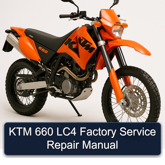 KTM 660 LC4 Factory Manual de servicio y reparación