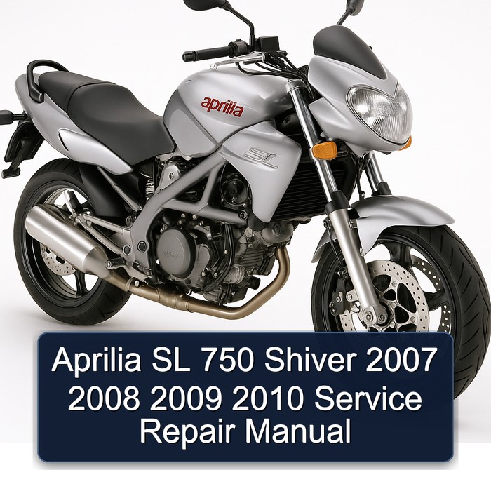 Aprilia SL 750 Shiver 2007 2008 2009 2010 Manual de servicio y reparación