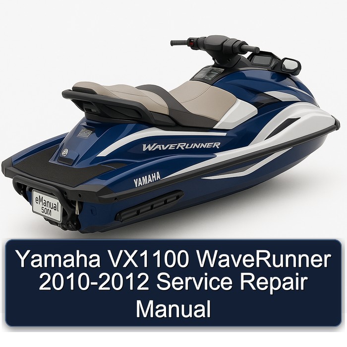 Yamaha VX1100 WaveRunner 2010-2012 Manual de servicio y reparación