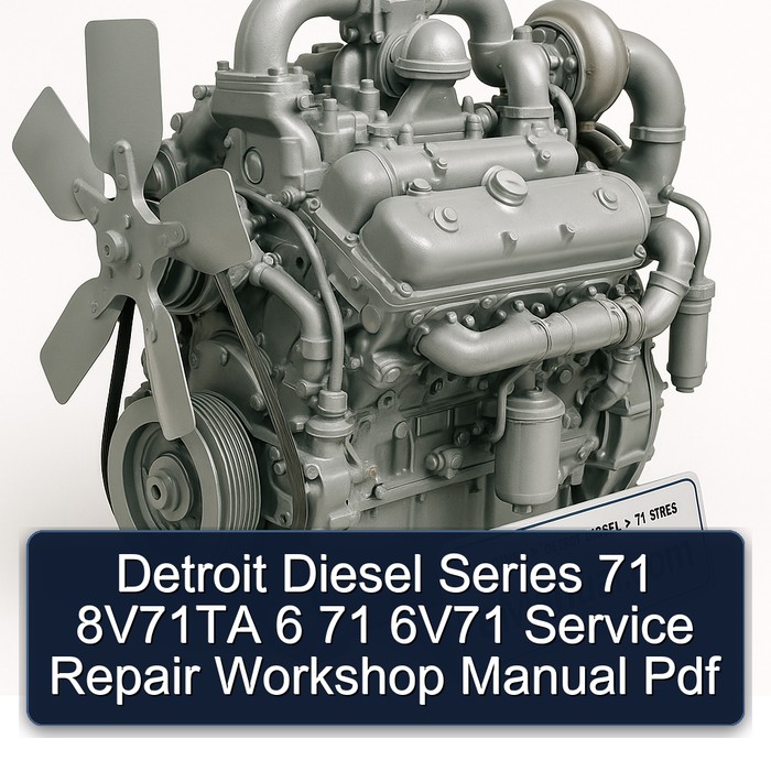 Detroit Diesel Series 71 8V71TA 6 71 6V71 Service Repair Workshop Manual Pdf