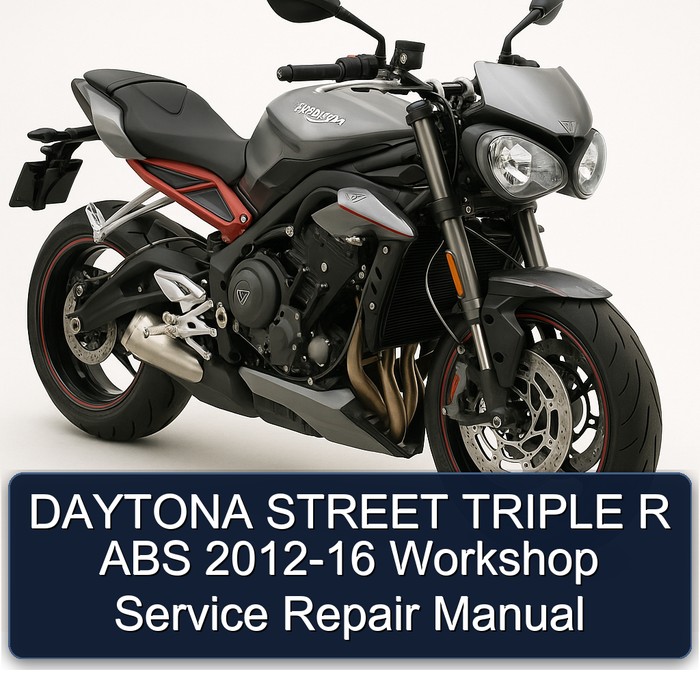 DAYTONA STREET TRIPLE R ABS 2012-16 Workshop Service Repair Manual