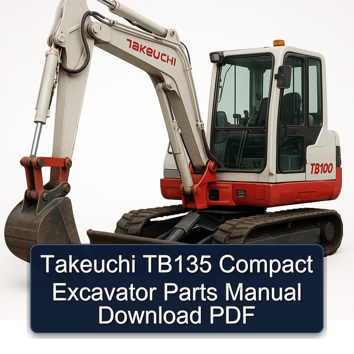 Takeuchi TB135 Compact Excavator Parts Manual Download PDF