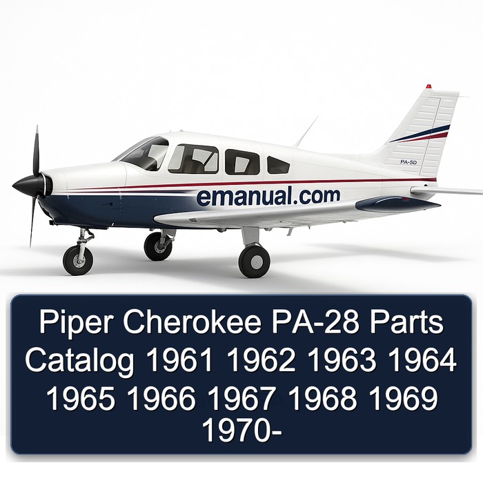 Piper Cherokee PA-28 Parts Catalog 1961 1962 1963 1964 1965 1966 1967 1968 1969 1970-