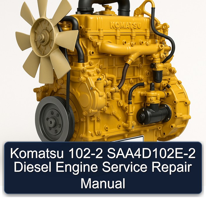 Komatsu 102-2 SAA4D102E-2 Diesel Engine Service Repair Manual 