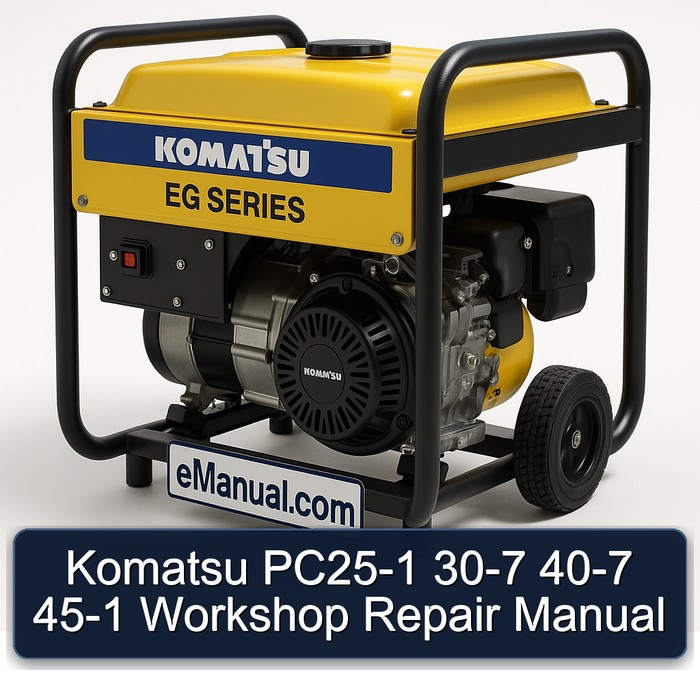 Komatsu PC25-1 30-7 40-7 45-1 Workshop Repair Manual