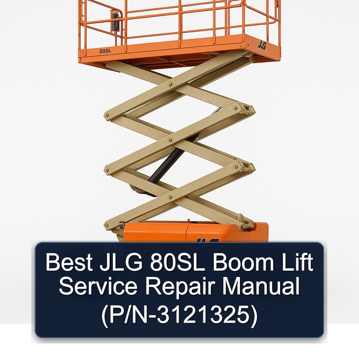 Best Jlg 80SL Boom Lift (P/N-3121325) Workshop Service Repair Manual PDF Download