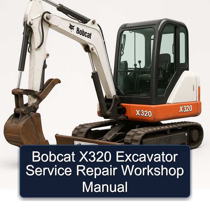 Bobcat X320 Excavator Service Repair Workshop Manual