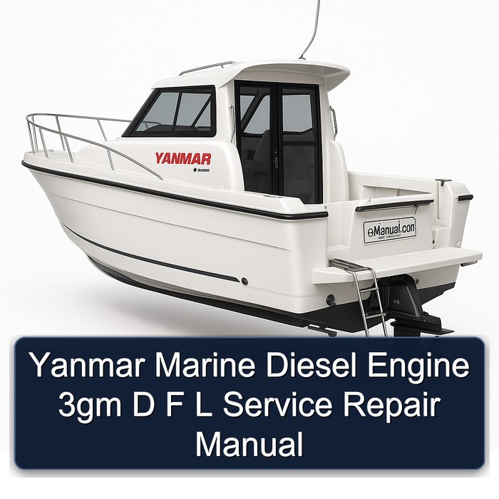 Yanmar Marine Diesel Engine 3gm D F L Service Repair Manual 